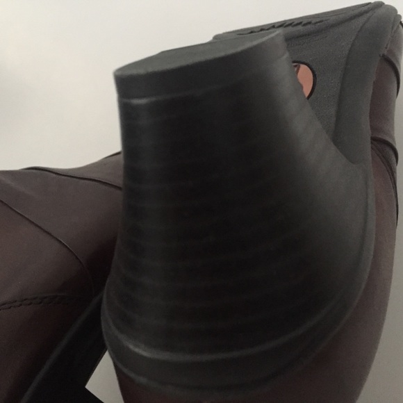 Earth Spirit Leather Heeled Boots Brown Only 11 - Picture 8 of 16